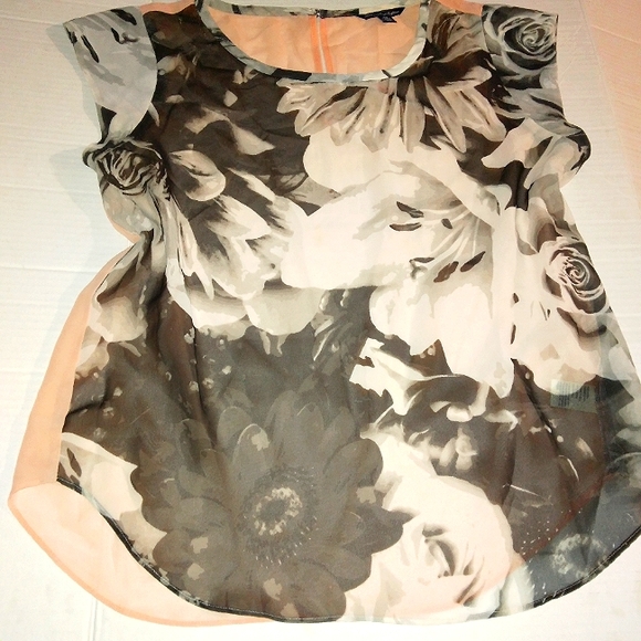 Gorgeous AMERICAN EAGLE Colorblock Floral Print Blouse ~Medium~ - Picture 5 of 16
